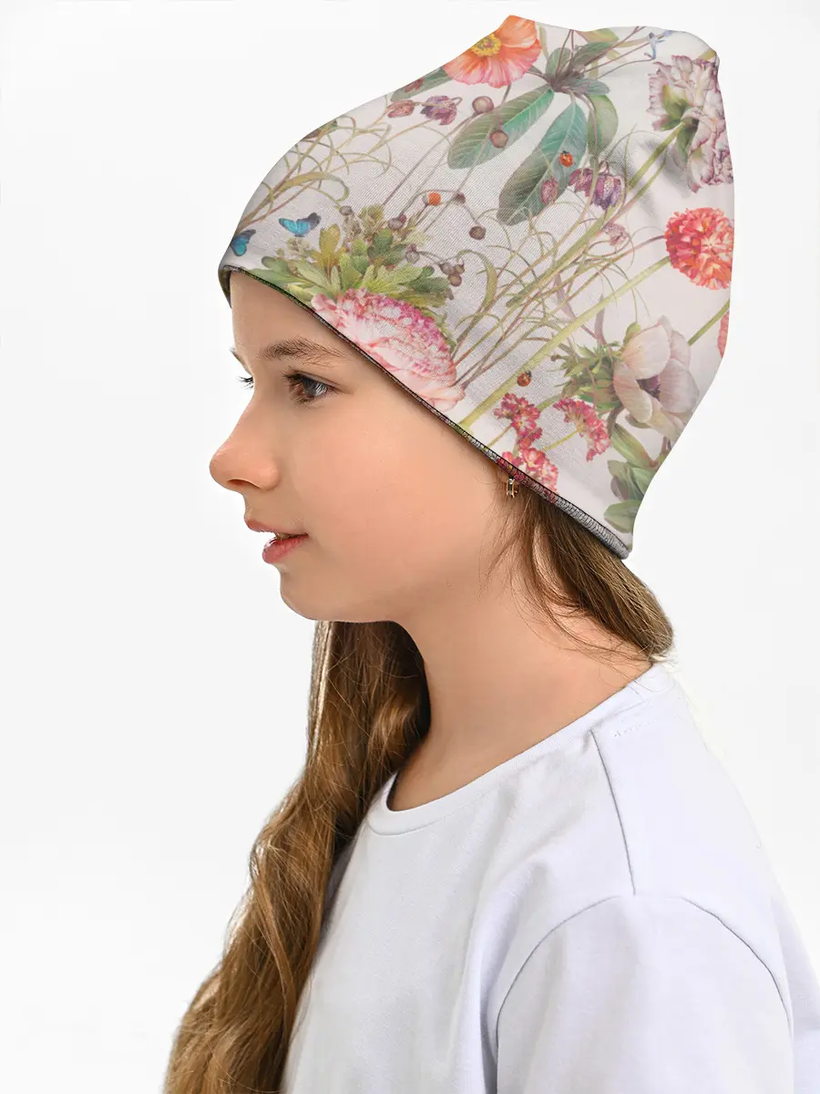 Детская шапка / Цветы