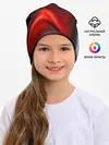 Детская шапка / BLACK RED WAVES | АБСТРАКЦИЯ