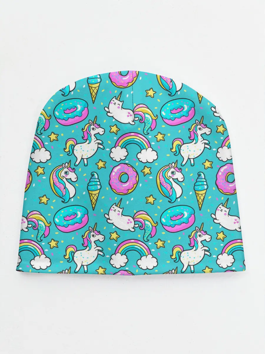 Детская шапка / Turquoise unicorn