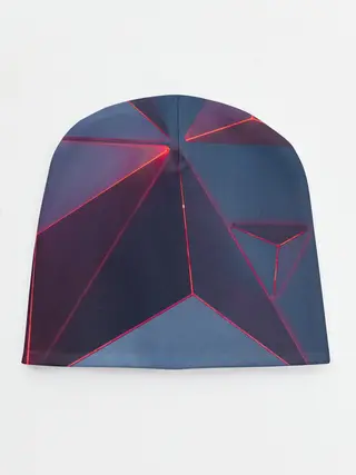 Детская шапка / Неоновый треугольник.