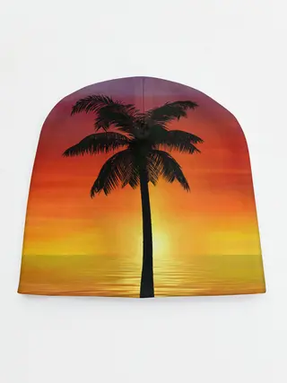 Детская шапка / ТРОПИЧЕСКИЕ ПАЛЬМЫ.
