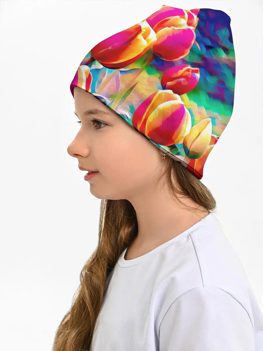 Детская шапка / Тюльпаны