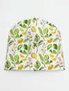 Детская шапка / Летний узор лимон ветки листья