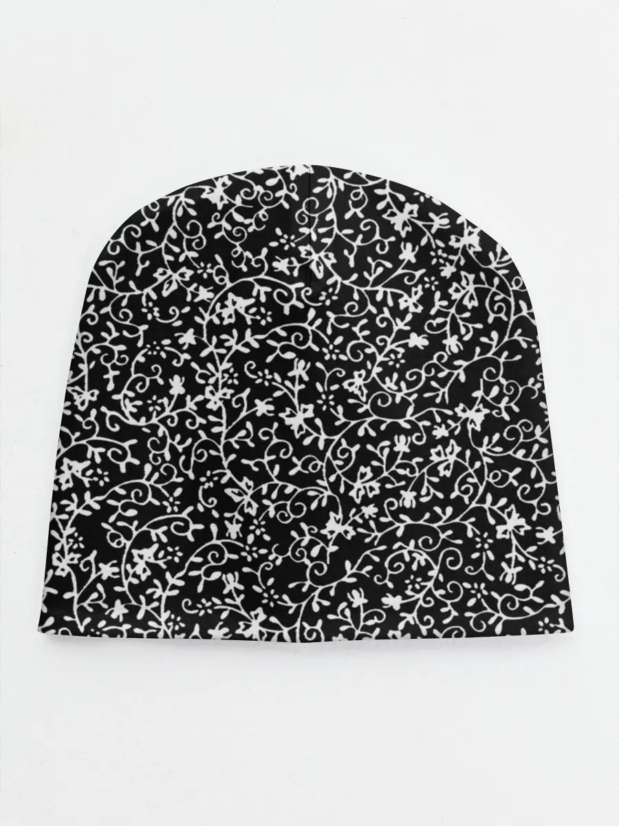 Детская шапка / Узоры Черно-белые