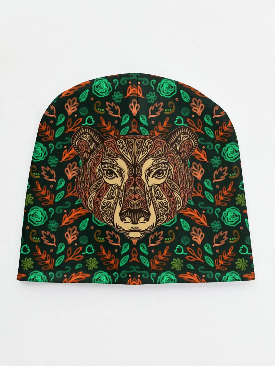 Детская шапка / Лесной Орнамент | Медведь