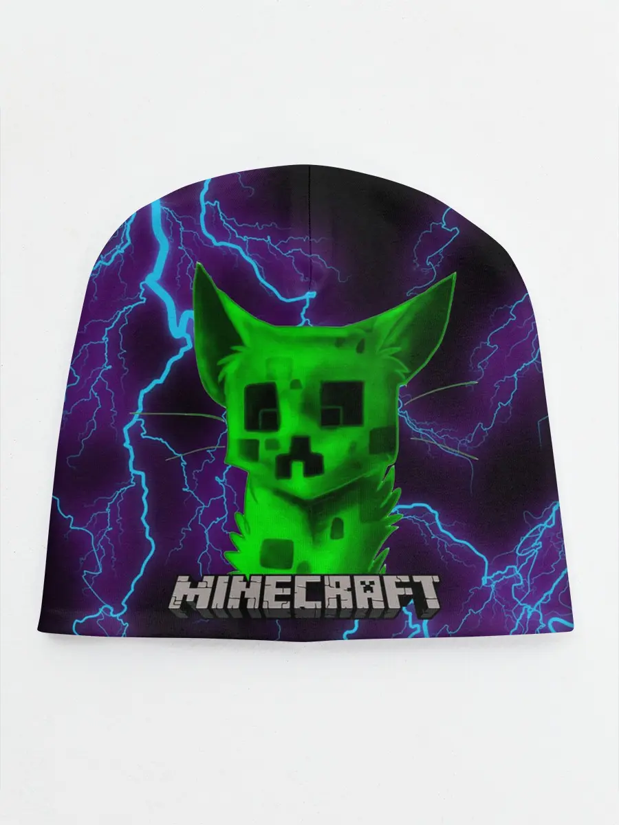 Детская шапка / MINECRAFT CREEPER CAT