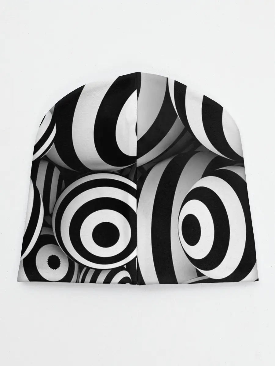 Детская шапка / Полосатые 3D круги