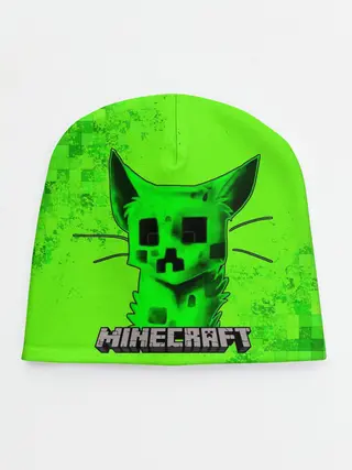Детская шапка / MINECRAFT CREEPER CAT