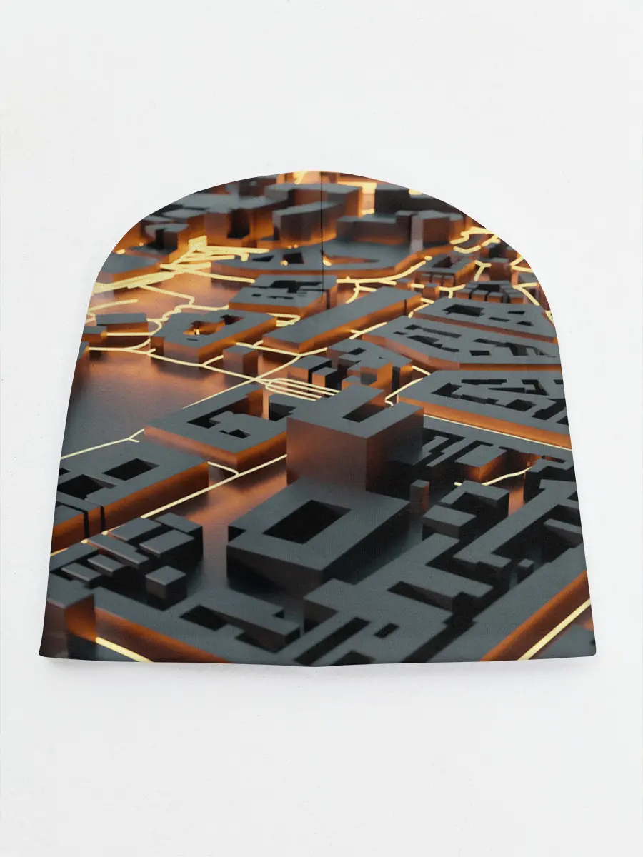 Детская шапка / 3D абстрактная схема