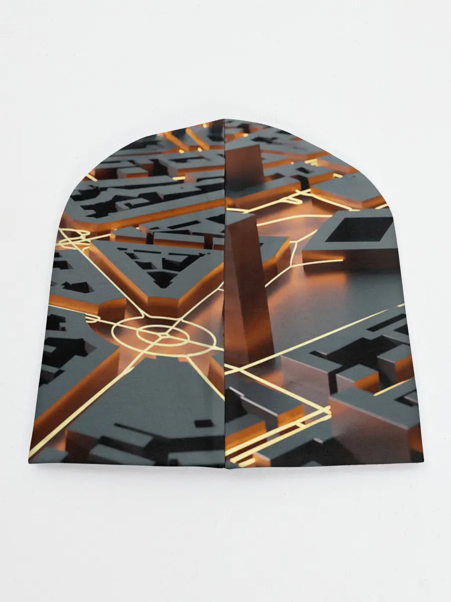 Детская шапка / 3D абстрактная схема