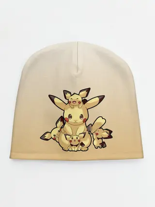 Детская шапка / Семейство Пикачу мило арт