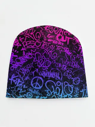 Детская шапка / Граффити Neon