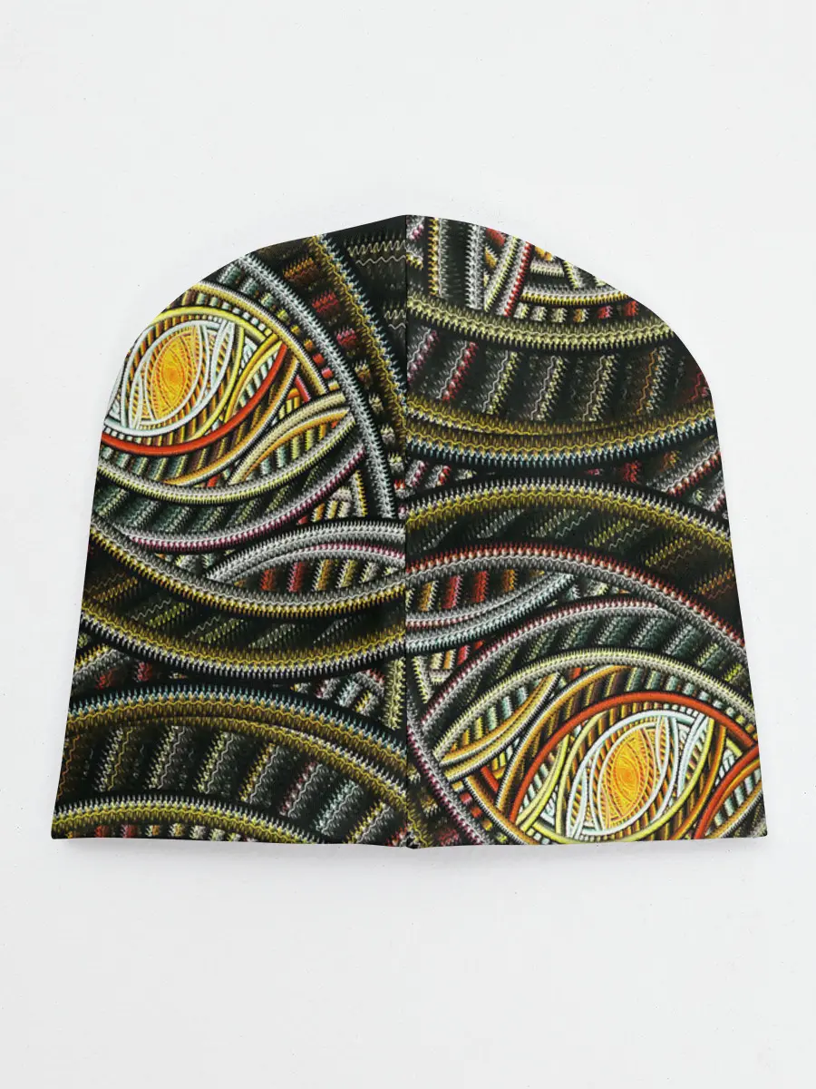 Детская шапка / Абстракция глаз узор линии