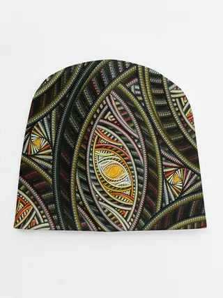 Детская шапка / Абстракция глаз узор линии
