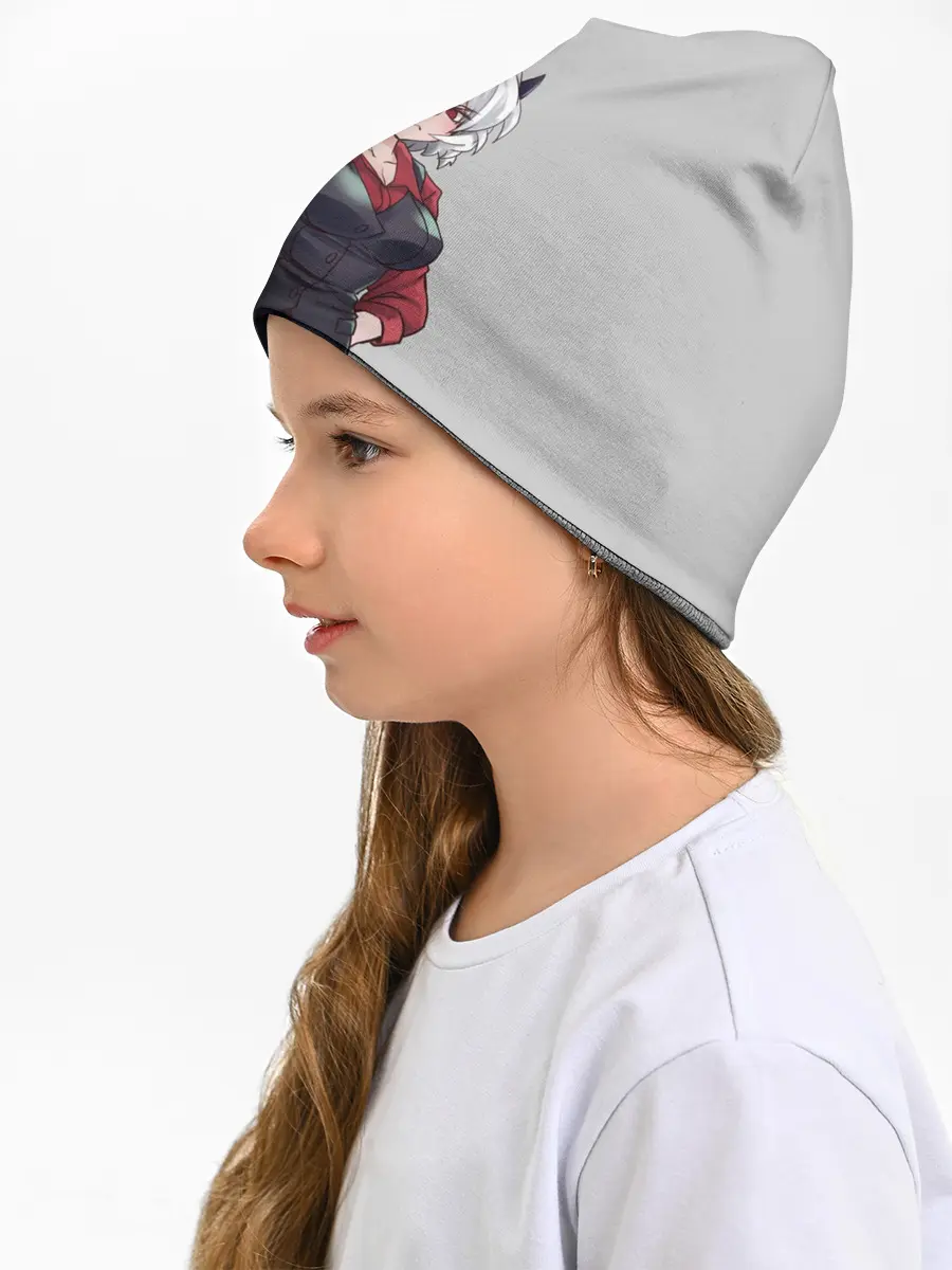 Детская шапка / Malina рука на голове Helltaker