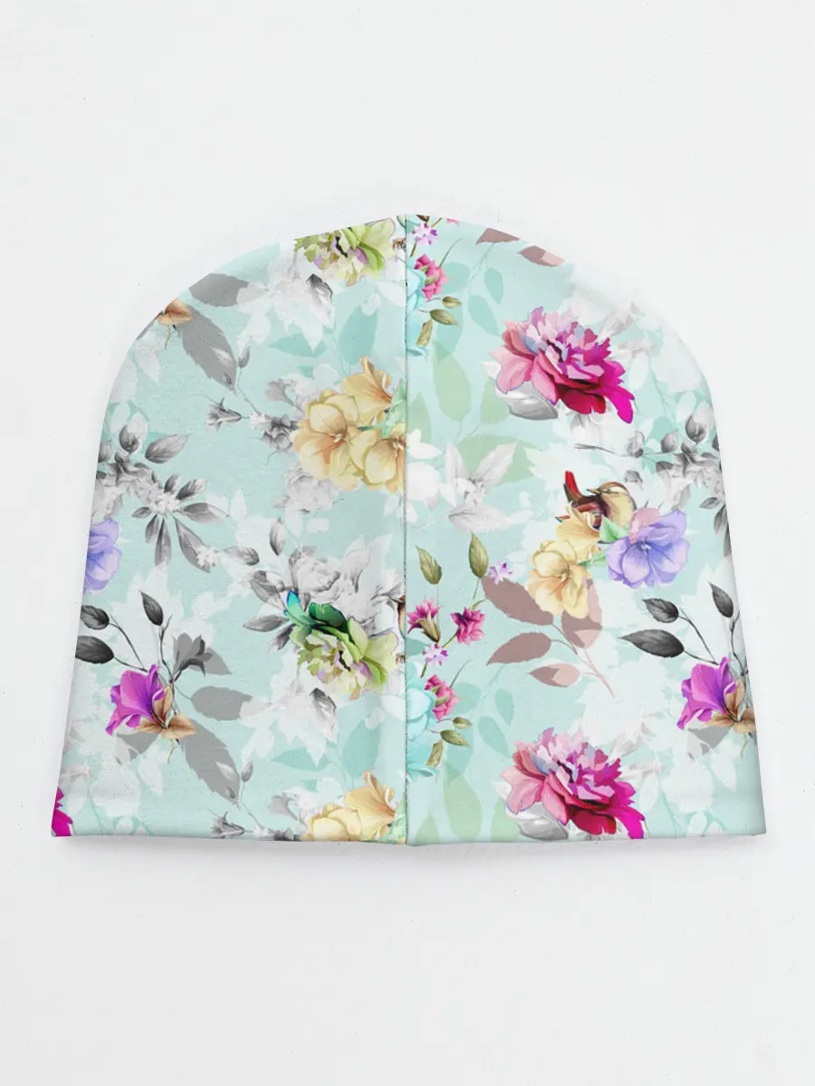 Детская шапка / Весенние цветы