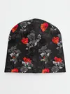 Детская шапка / Красные цветы