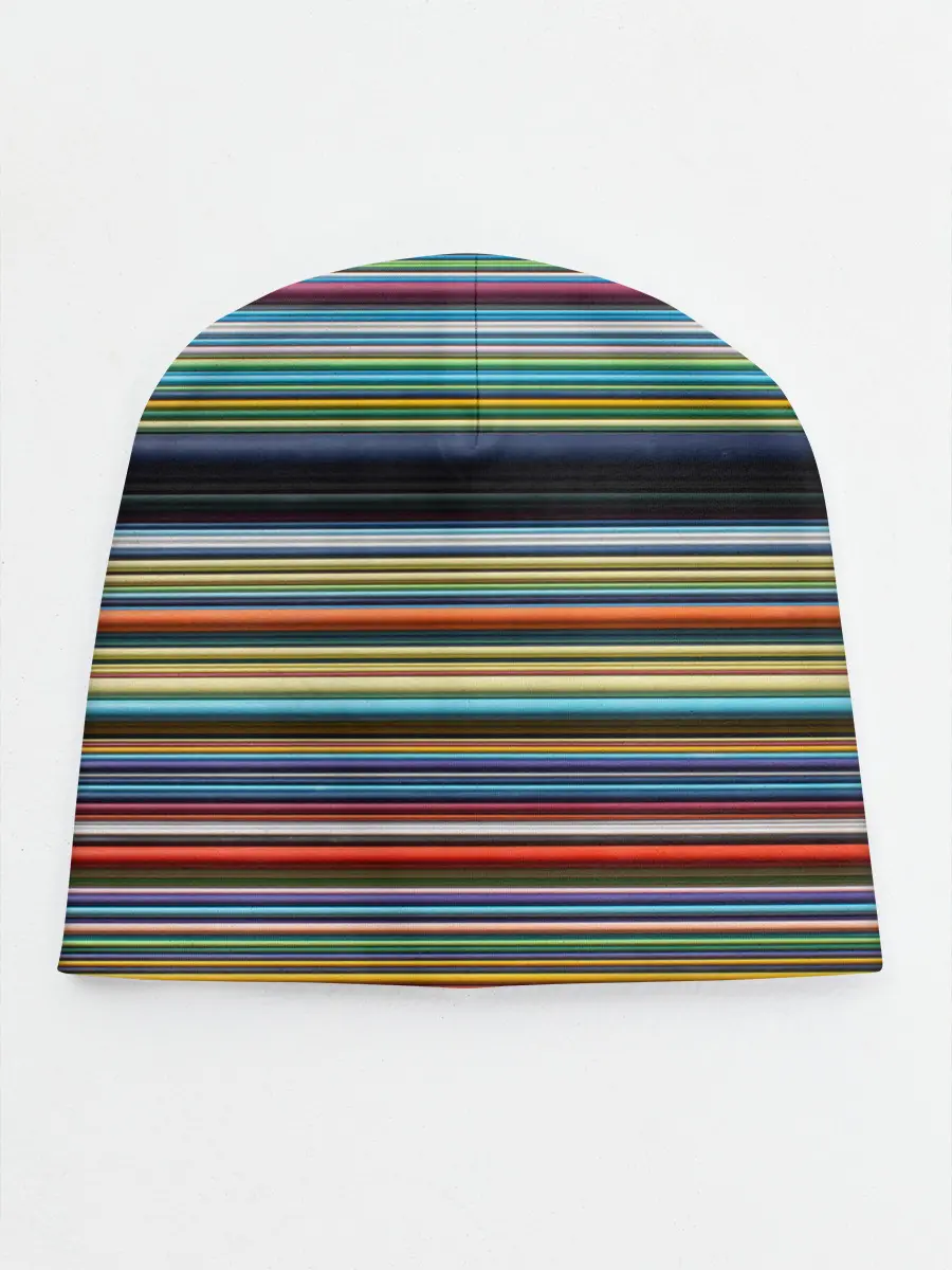 Детская шапка / РАзноцыетные линии полосы хаос