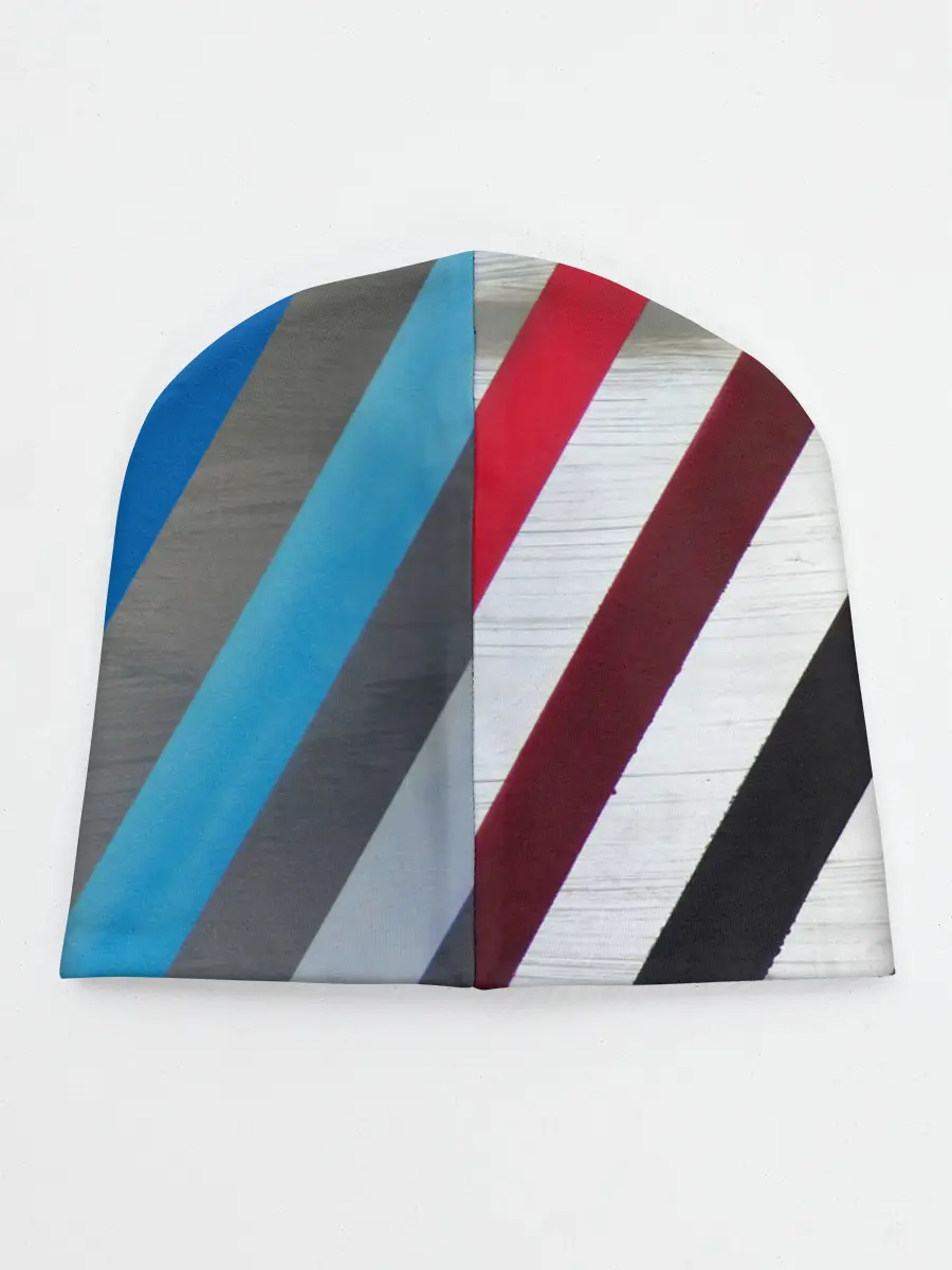 Детская шапка / Косые линии полосы крупные