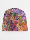 Детская шапка / НЕОНОВЫЕ ЛИНИИ / АБСТРАКЦИЯ