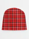 Детская шапка / Красная клеточка
