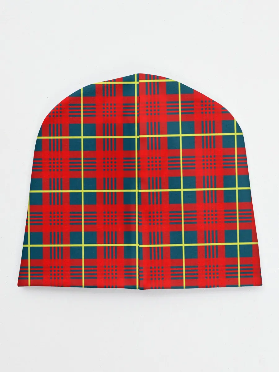 Детская шапка / Клетка красная