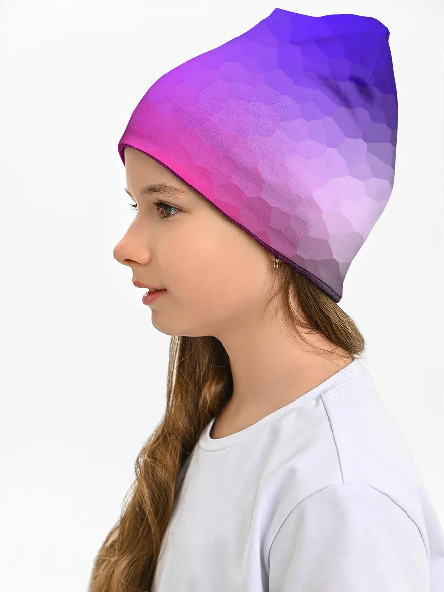 Детская шапка / фиолетовый кристалл