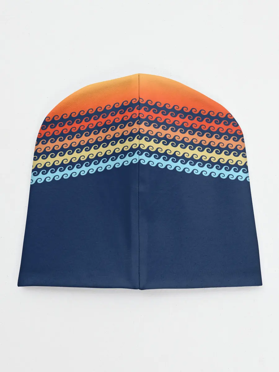 Детская шапка / Летние волны и пальма