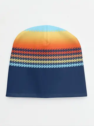 Детская шапка / Летние волны и пальма
