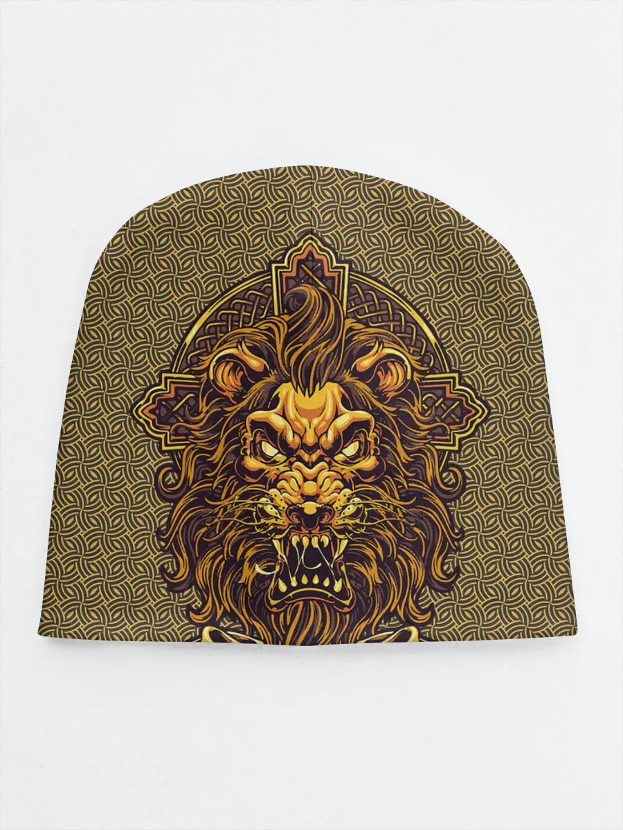 Детская шапка / Золотой лев на кресте