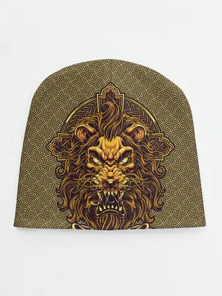 Детская шапка / Золотой лев на кресте