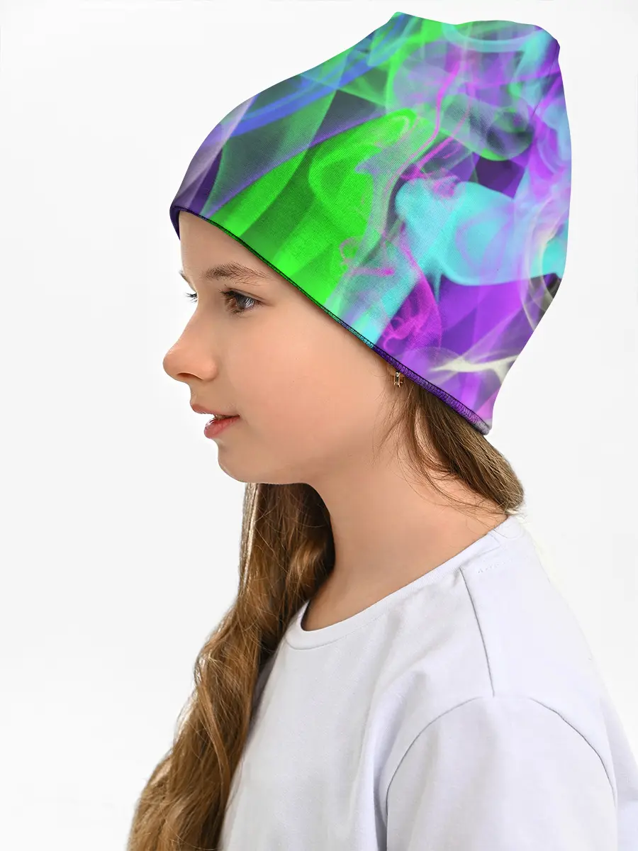 Детская шапка / ДЫМ ЦВЕТНОЙ / ОГОНЬ