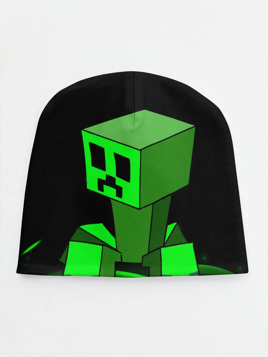 Детская шапка / Майнкрафт Крипер