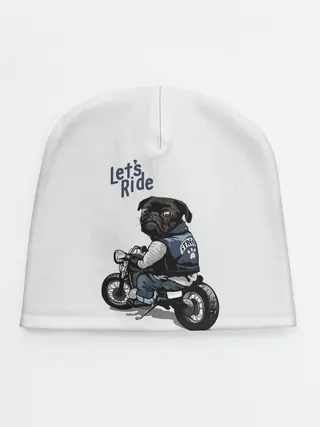 Детская шапка / Pug Rider | Байкер Мопс