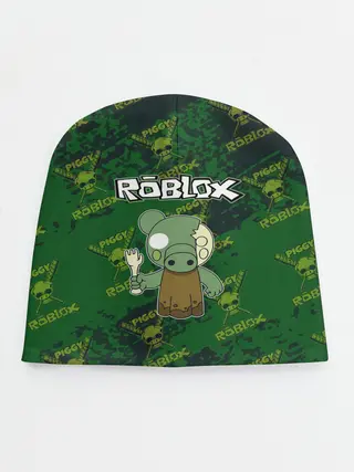 Детская шапка / Свинка Пигги из Roblox