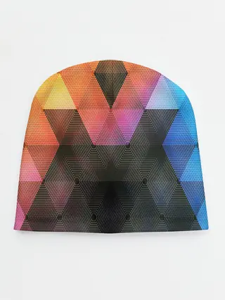 Детская шапка / ТРЕУГОЛЬНИКИ АБСТРАКЦИЯ УЗОРЫ