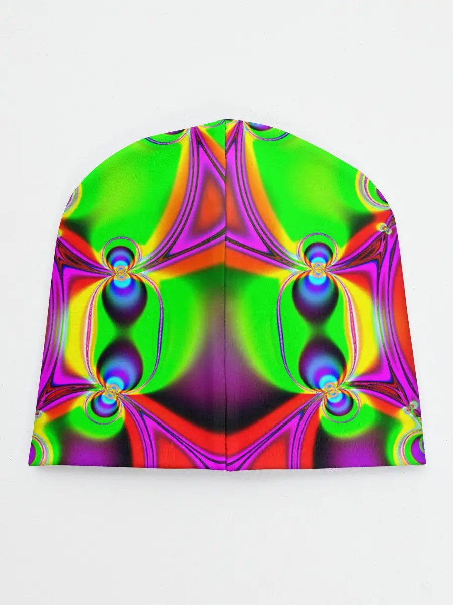 Детская шапка / КИСЛОТНЫЙ ФРАКТАЛ ГЕОМЕТРИЯ