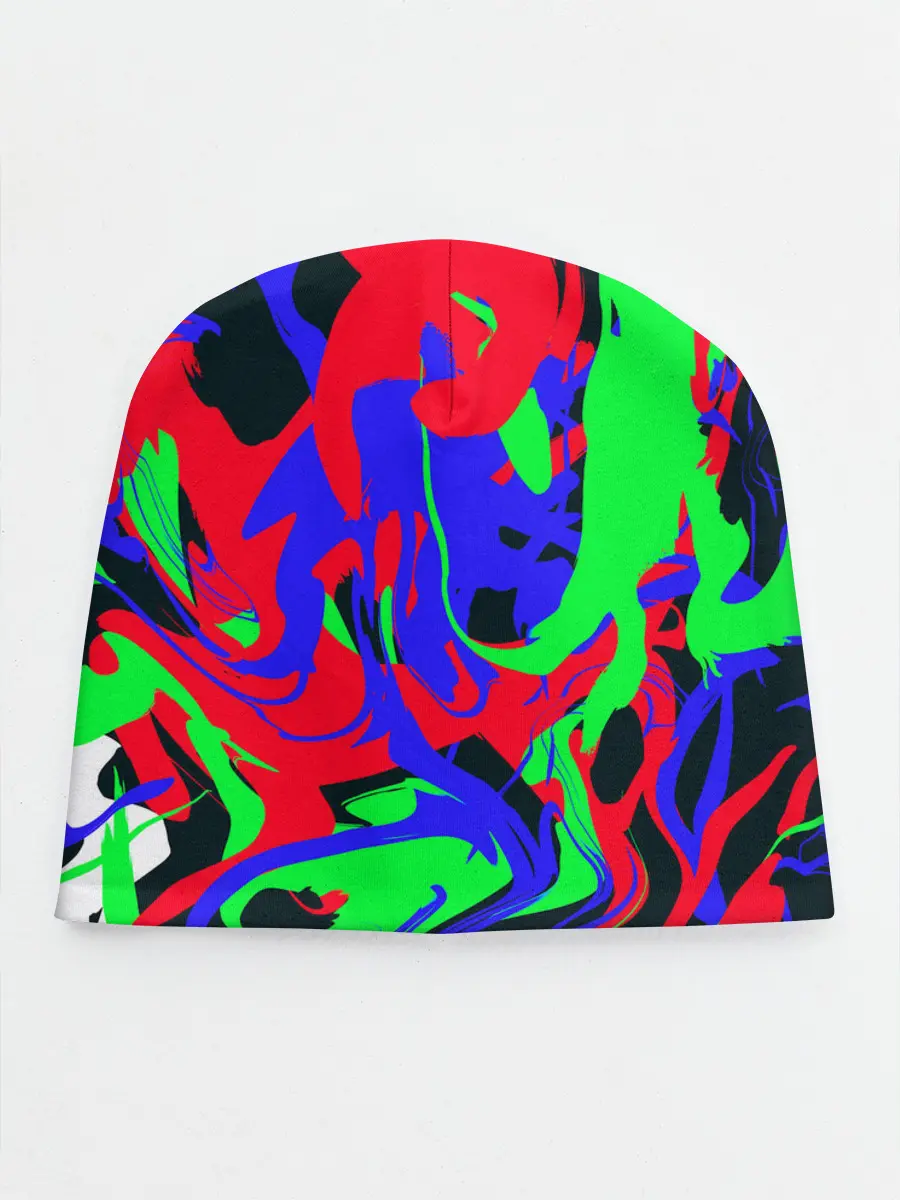 Детская шапка / Абстрактные краски