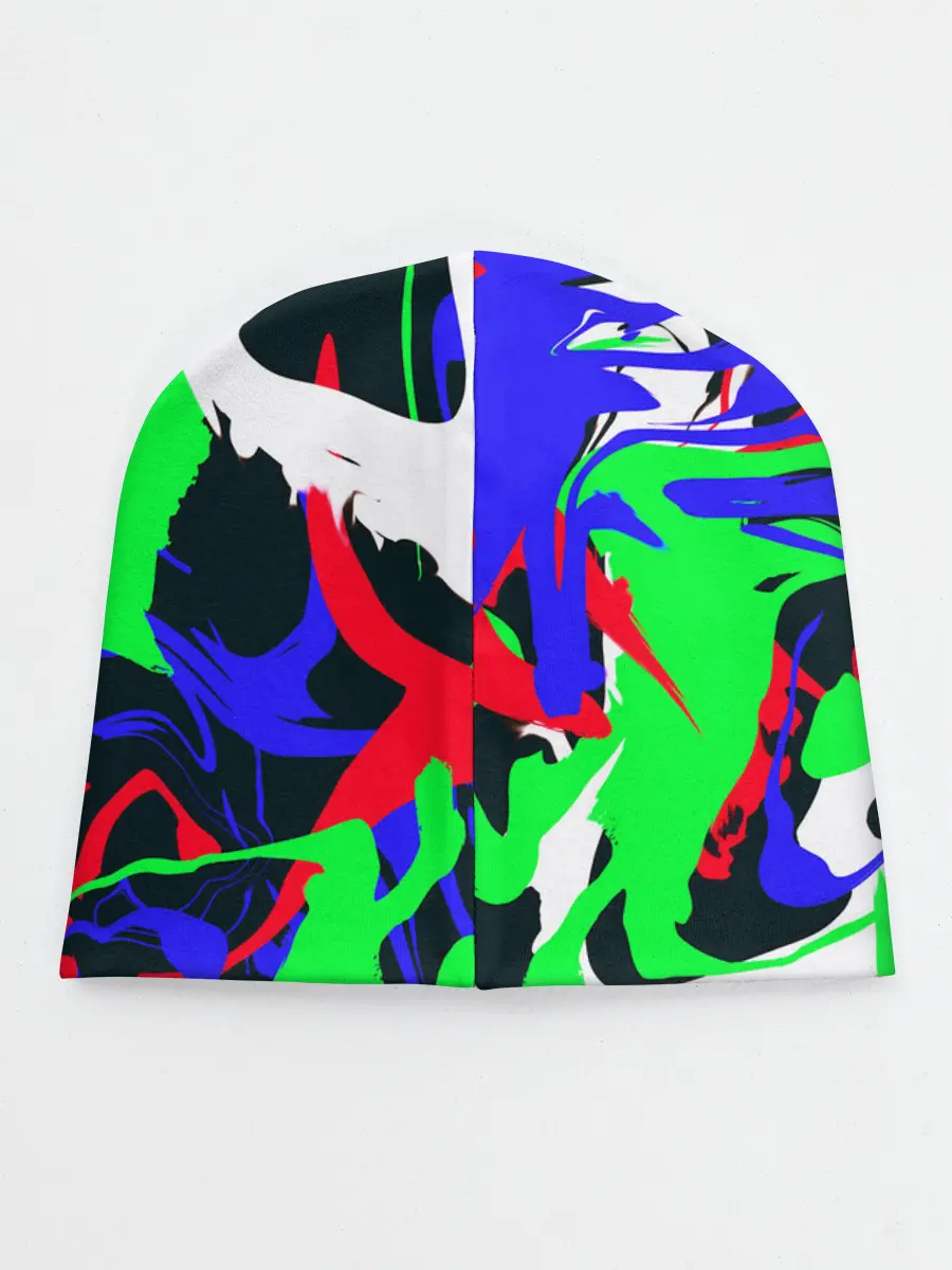 Детская шапка / Абстрактные краски