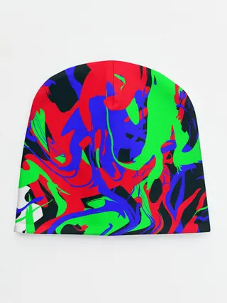 Детская шапка / Абстрактные краски