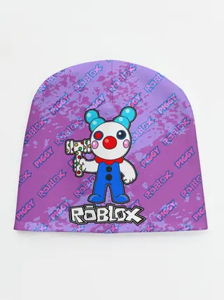 Детская шапка / Свинка Пигги из Roblox
