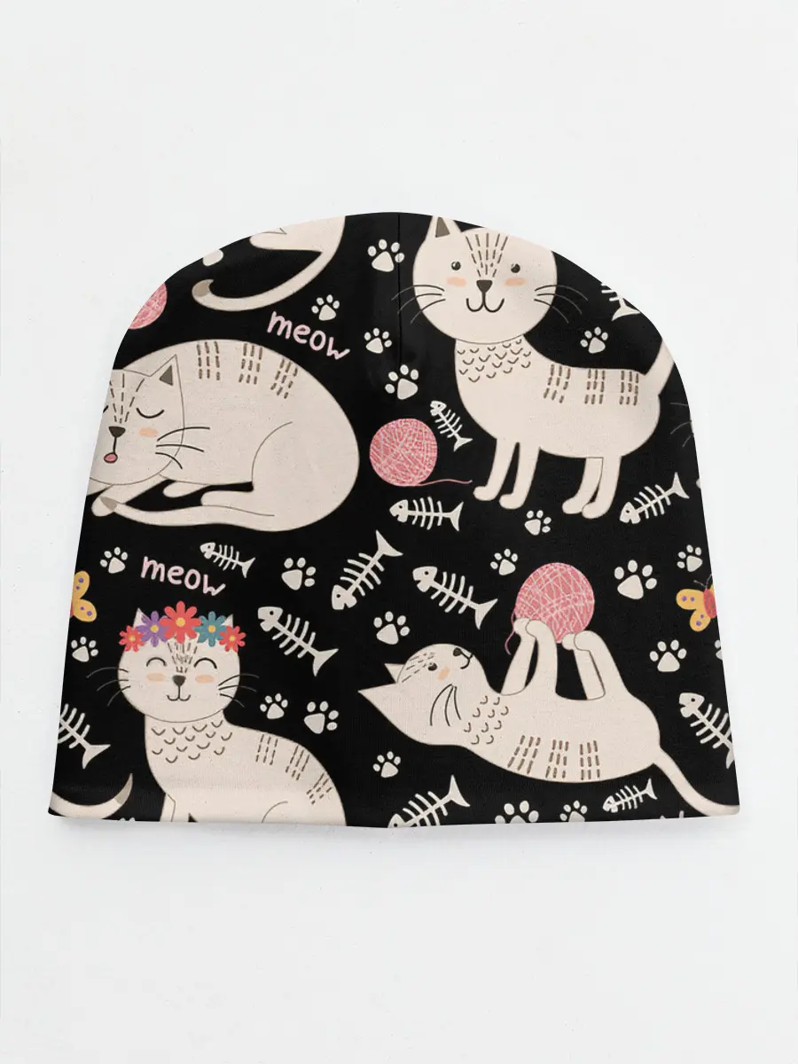 Детская шапка / Милые кошечки