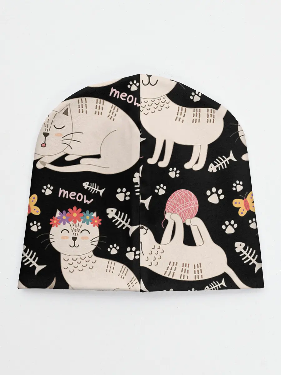 Детская шапка / Милые кошечки