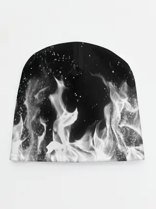 Детская шапка / ЧЕРНО БЕЛЫЙ ОГОНЬ