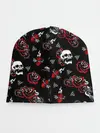 Детская шапка / Черепа и розы