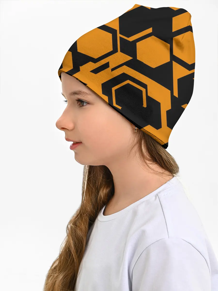 Детская шапка / КИБЕРПАНК, жёлтый