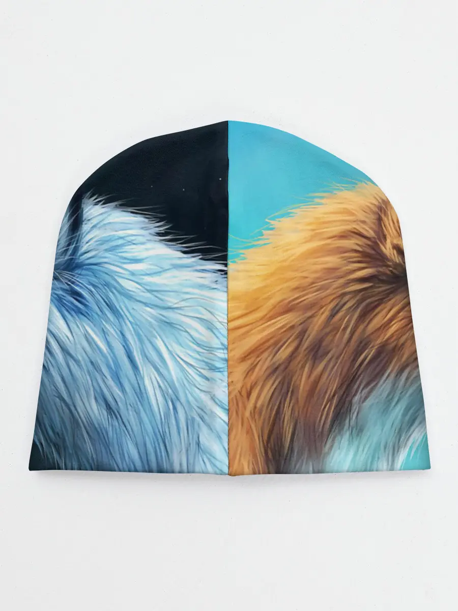 Детская шапка / ЛИСА И ВОЛК