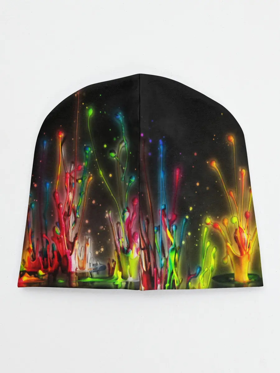 Детская шапка / КРАСКИ В НЕОНЕ