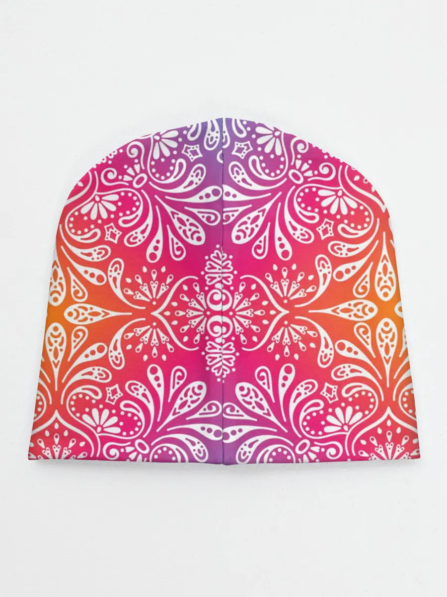 Детская шапка / Цветочный узор