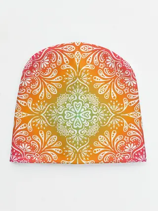 Детская шапка / Цветочный узор